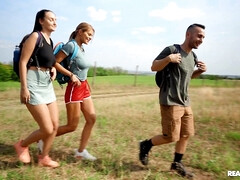 Amateur, Grosse bite, Blonde, Sucer une bite, En levrette, Face assise, Hard, De plein air