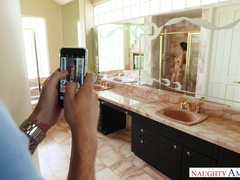 お尻, 浴室, デカパイ, 口内発射, チン, 顔射, 淫乱熟女, オッパイの