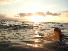 Leie, Arsch, Strand, Bikini, Geschwollene nippel, Muschi, Rasiert, Dusche