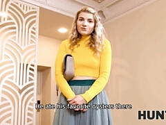 HUNT4K. Girl ignores boyfriend and gives butt to more interesting lover