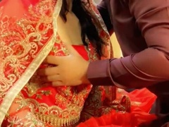 Nora's Honeymoon Viral Video - Pakistani Girl with Big Natural Tits Fucking Husband Hard