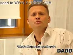 Kama Oxi & Georges, two horny old babes, cheat on daddy with a pigtails-russian fuck by mistake