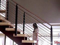 Following my hot sister-in-law inside the bathroom- jenna ross
