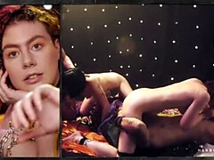 Hot Foursome in Berlin Club - Brunette & Redhead Give Blowjob & Hardcore Sex