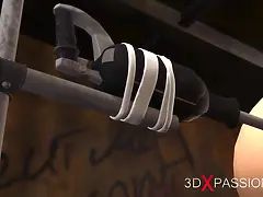 3d, アナル, 緊縛, デカパイ, バック, エクストリーム, オマンコ, 剃毛