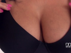 デカパイ, 黒人, フェティッシュ, ジーンズ, 下着, 淫乱熟女, 自然山雀, オマンコ