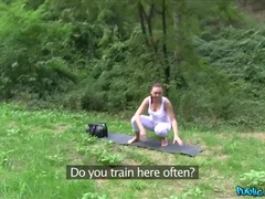 Sucer une bite, Éjaculation interne, En levrette, De plein air, Pov, Public, Chatte, Voyeur