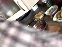 Kont, Blond, Schattig, Harig, Moeder, Natuurlijke tieten, Kut duiken, Kousen