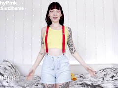 Enthousiasteling, Grote kont, Brits, Grappig, Hd, Klein, Tatoeage, Tieten likken