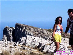 ビーチ, カップル, 口内発射, 露出狂, ドイツ人, 彼女, アウトドア, 妻