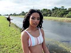 Amazing XXX Video with Natural Tits - Maya Bijou's Outdoor Adventure (POV, Brunette, Latina Teen)