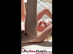Anal, Cul, Blonde, Sucer une bite, Hard, Hd, Maigrichonne, Nénés
