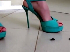 Cul, Beauté, Plantureuse, Classique, Gorge profonde, Fétiche des pieds, Talons, Solo