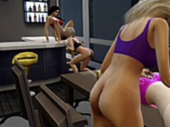 Grote kont, Kwartet, Lesbisch, Speelgoed