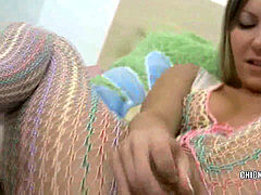 素人, 自家製, オナニー, ガリガリ, 一人, ストッキング, オッパイの, おもちゃ