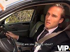 デカパイ, フェラチオ, 結婚, 車, 手コキする, Hd, ストッキング, タトゥー