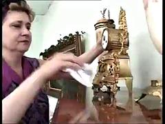 アナル, お婆さん, メイド, 熟年