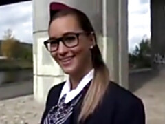 素人, 美人, 古典, カワイイ, 天然, 乳首, 公共, ティーン