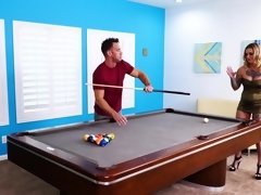 アメリカ人, ブロンド, フェラチオ, 浮気者, バック, 毛深い, ヒール, オッパイの