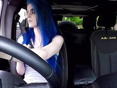 Tetona, Coche, Garganta profunda, Hembra, Fetiche, Fetiche de pies, Hd, Solo