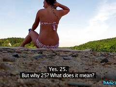 Brunette brune, Tir de sperme, Tchèque, Européenne, De plein air, Pov, Public, Réalité