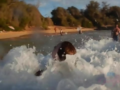 素人, ビーチ, ビキニ, 彼女, ヌード, アウトドア, オマンコ, オッパイの