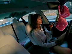 Leie, Spermaladung, Europäisch, Masturbation, Öffentlich, Transfrau, Solo