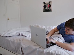 1MYMLF - Stepmom caught her stepson watching porn instead of cleaning his room