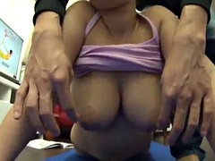 アジア人, 美女, デカパイ, 中出し, イく瞬間, 手コキする, 日本人, マッサージ