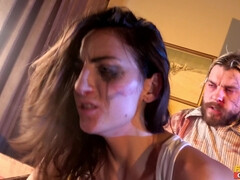 Enthousiasteling, Pijpbeurt, Hondjeshouding, Sperma in gezicht, Buiten