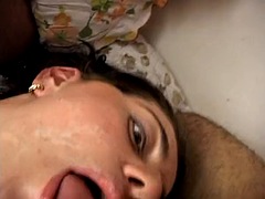 Only after three Milena can better fill her mouth with pussy and ass