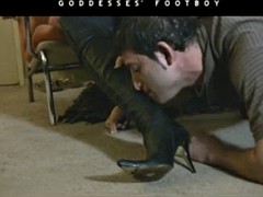 domination in leather boots