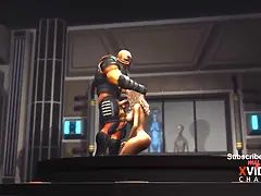 Realm 51. a sexy teenage blonde gets pounded hard by sci-fi soldier in the lab