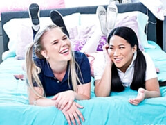 素人, デカチン, ブロンド, フェラチオ, 茶髪の, バック, 自然山雀, 小柄