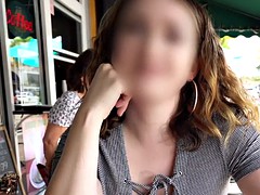 Красивые, Большие сиськи, Эксгибиционист, На публике