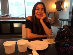 Amateur, Cuarto de baño, Sucio, Comida, Novia, Latina, Pov, Coño