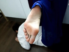 Braunhaarige, Füsse, Fetisch, Fußfetisch, Hd, Absätze, Realität, Sklave