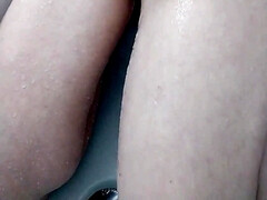 Enthousiasteling, Kont, Bruinharig, Hd, Orgasme, Douche, Alleen, Vrouw