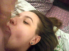 First-timer, oral sex, boner