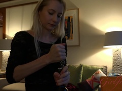 Culo, Rubia, Mamada, Novia, Aceite, Pov, Afeitado, Estriptis