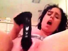 Enthousiasteling, Bruinharig, Masturbatie, Alleen, Speelgoed, Webcamera