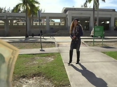 Kont, Grote kont, Hardcore, Hd, Likken, Geld, Buiten, Rijden