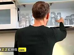 Jasmine brooks holds up a sign and prays her neighbour danny to come over & fuck her - brazzers