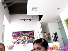 Grosse bite, Blonde, Sucer une bite, Éjaculer dans la bouche, Hd, Lécher le sphincter, Avaler, Nénés