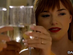 アジア人, 美女, 黒人, ブロンド, フェラチオ, チン, なめる, オマンコ