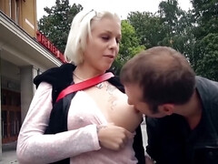Amateur, Tetas grandes, Rubia, Mamada, Corridas, Europeo, Corridas faciales, Al aire libre