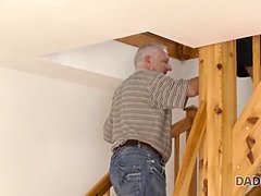 Ornella Morgen caught masturbating & gets drilled by her daddy