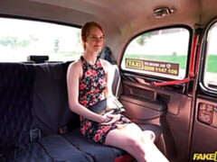 Peeping Cabbie Fucks Skinny Redhead
