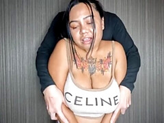 Asiatique, Plantureuse, Énorme, Léchez, Lait, Monstre, Seins naturels, Nénés