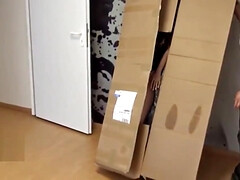 お尻, 美人, デカパイ, 顔射, ハードコア, 下着, オーガズム, 三人